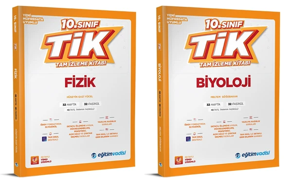 Eğitim Vadisi 2026 10. Sınıf Fizik + Biyoloji Tam İzleme Kitabı Seti 2 Kitap ürün görseli 1