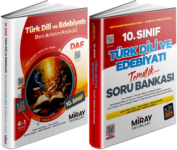 Miray 2026 10. Sınıf Türk Dili Ders Anlatım Fasikülleri + Tematik Soru Seti 2 Kitap ürün görseli 1