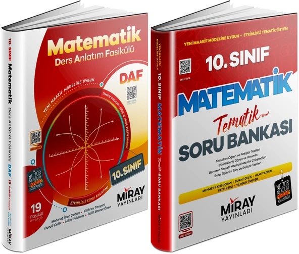 Miray 2026 10. Sınıf Matematik Ders Anlatım Fasikülleri + Tematik Soru Seti 2 Kitap ürün görseli 1