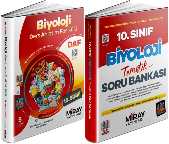 Miray 2026 10. Sınıf Biyoloji Ders Anlatım Fasikülleri + Tematik Soru Seti 2 Kitap ürün görseli 1