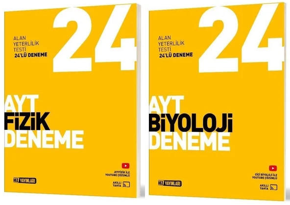 Hız Yayınları Ayt Fizik + Biyoloji Deneme Seti 2 Kitap ürün görseli 1