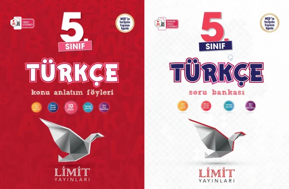 Limit 2025 5. Sınıf Türkçe Konu Anlatım + Soru Bankası Seti 2 Kitap Güncel Müfredat ürün görseli 1
