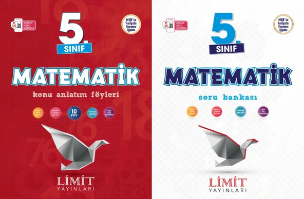 Limit 2025 5. Sınıf Matematik Konu Anlatım + Soru Bankası Seti 2 Kitap Güncel Müfredat ürün görseli 1