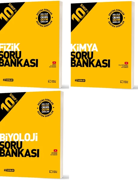 Hız 2026 10. Sınıf Fizik + Kimya + Biyoloji Soru Bankası Seti 3 Kitap ürün görseli 1
