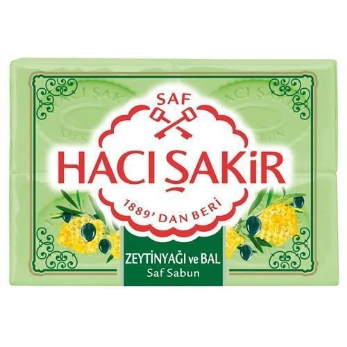 Hacı Şakir Banyo Sabunu Zeytinyağı Ve Bal 4 Lü 600 Gr ürün görseli 1