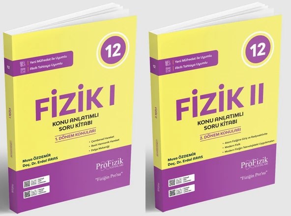 Profizik 2026 12. Sınıf Fizik Konu Anlatımlı Soru Bankası 1. Ve 2. Kitap Seti 2 Kitap ürün görseli 1
