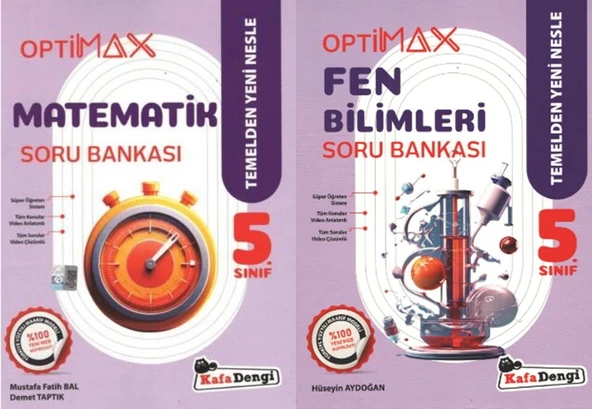 Kafadengi 2026 5. Sınıf Matematik Fen Bilimleri Optimax Soru Seti 2 Kitap ürün görseli 1
