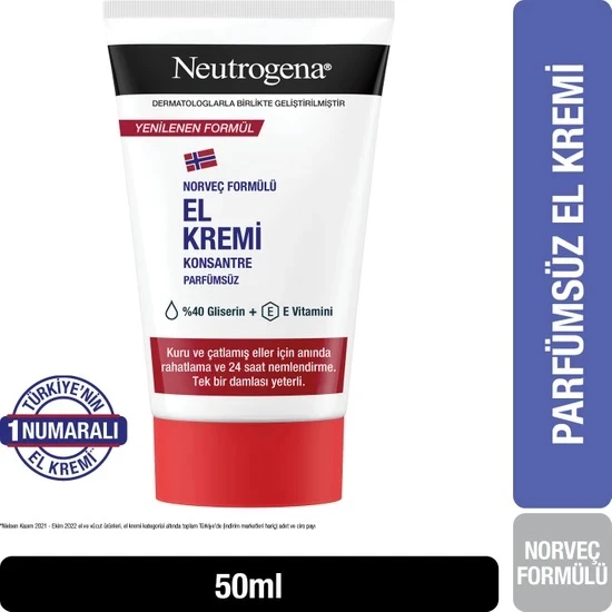 Neutrogena El Kremi Parfümsüz 50 Ml ürün görseli 1