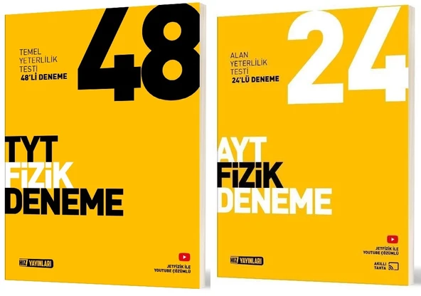 Hız Yayınları Tyt Fizik + Ayt Fizik Deneme Seti 2 Kitap ürün görseli 1