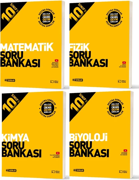 Hız 2026 10. Sınıf Matematik + Fizik + Kimya + Biyoloji Soru Bankası Seti 4 Kitap ürün görseli 1