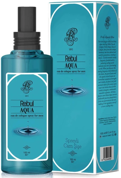 Rebul Aqua Kolonya Pvc Sprey 125 Ml ürün görseli 1
