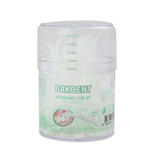 Pakdent Kürdanlı Çatal Diş İpi 50 Li ürün görseli 1
