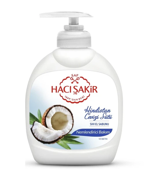 Hacı Şakir Sıvı Sabun Hindistan Cevizi Sütü 300 Ml ürün görseli 1