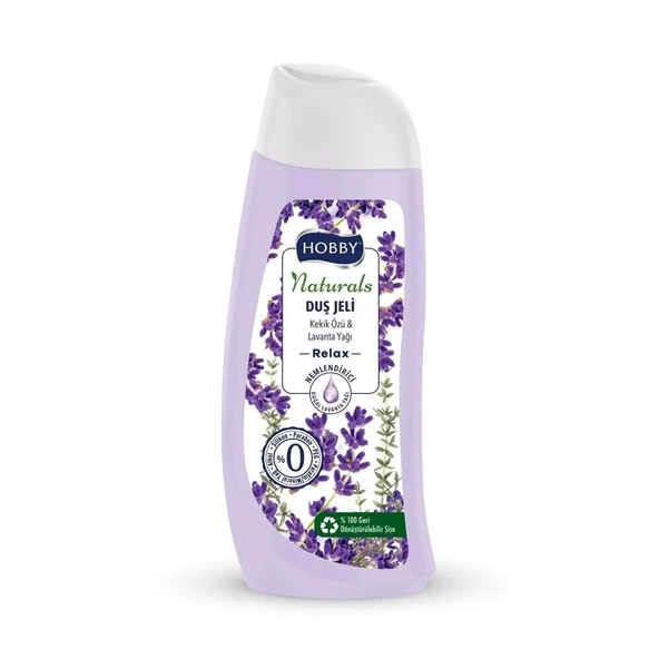 Hobby Duş Jeli Naturals Relax Kekik Özü Lavanta Yağı 500 Ml ürün görseli 1