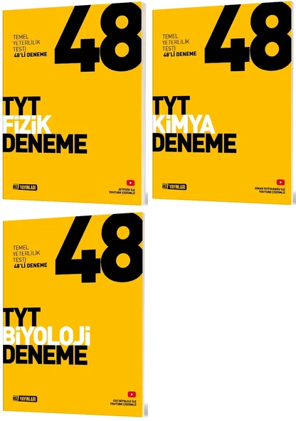Hız Yayınları Tyt Fizik + Kimya + Biyoloji Deneme Seti 3 Kitap ürün görseli 1