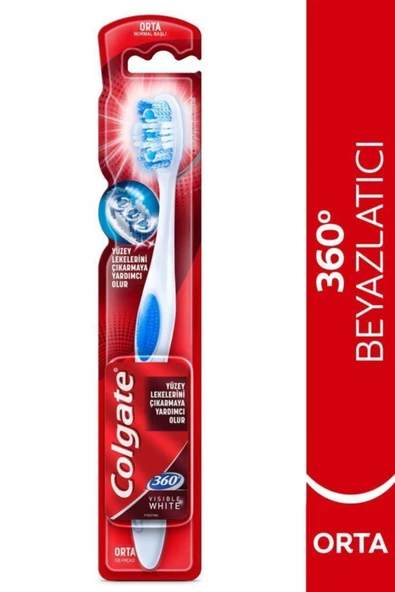 Colgate 360 Vısıble Whıte Diş Fırçası Orta ürün görseli 1