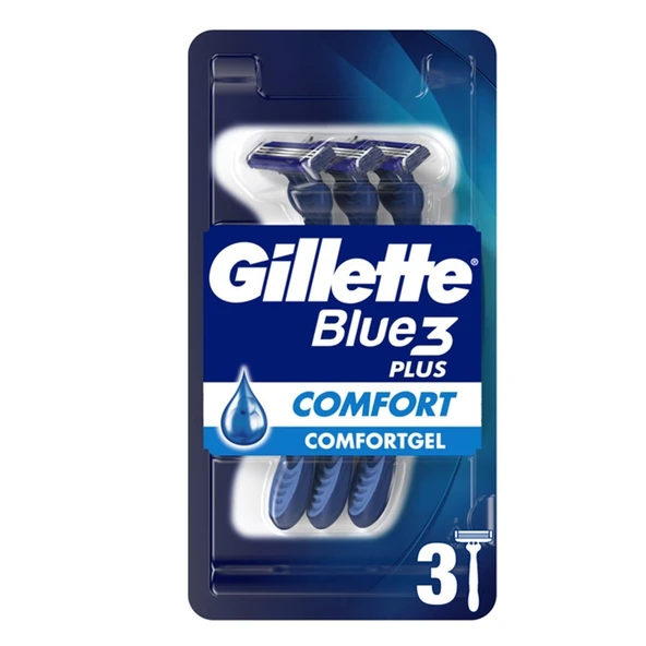 Gillette Blue3 Comfort Kullan At Traş Bıçağı 3 Lü ürün görseli 1