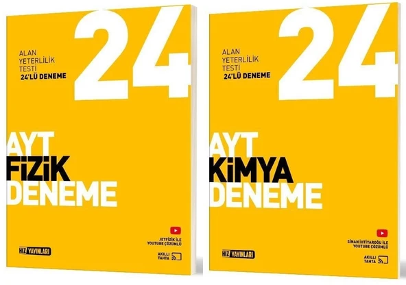 Hız Yayınları Ayt Fizik + Kimya Deneme Seti 2 Kitap ürün görseli 1
