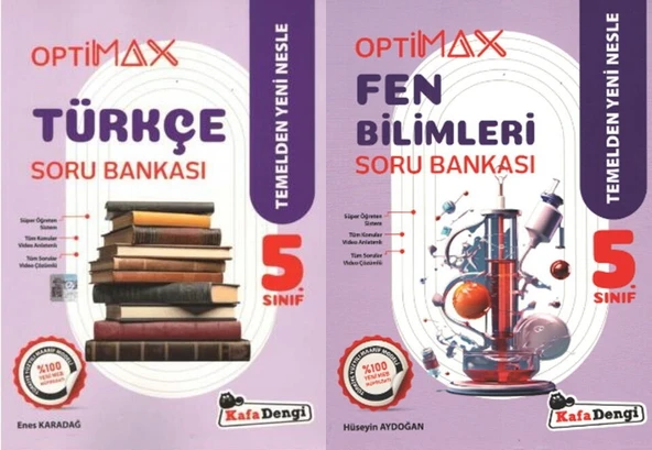 Kafadengi 2026 5. Sınıf Türkçe Fen Bilimleri Optimax Soru Bankası Seti 2 Kitap ürün görseli 1