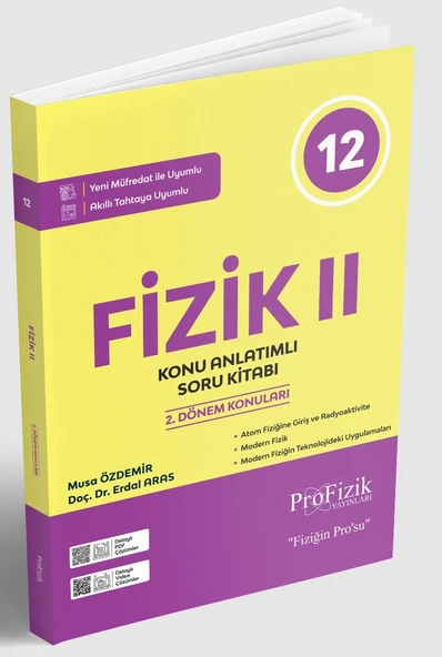 Profizik 2026 12. Sınıf Fizik Konu Anlatımlı Soru Bankası 2. Kitap ürün görseli 1