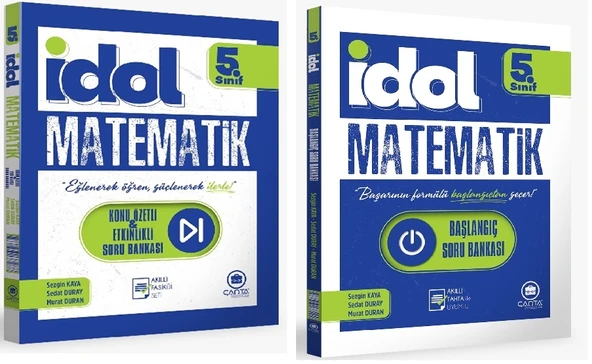 Çanta 2026 5. Sınıf İdol Matematik Başlangıç Soru Bankası + Konu Özetli Soru Seti 2 Kitap Güncel Müfredat ürün görseli 1