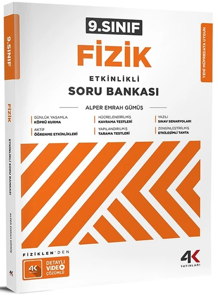 4K 2026 9. Sınıf Fizik Etkinlikli Soru Bankası ürün görseli 1
