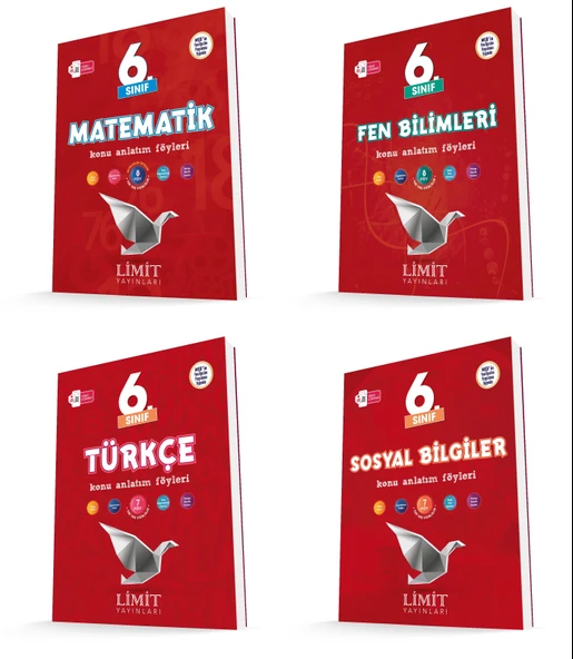 Limit 2026 6. Sınıf Matematik + Türkçe + Fen + Sosyal Konu Anlatım Seti 4 Kitap Güncel Müfredat ürün görseli 1