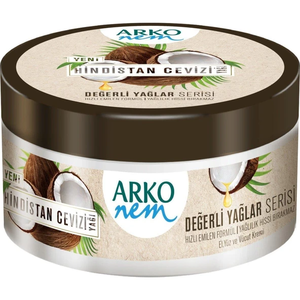 Arko Nem Hindistan Cevizi Yağı Özlü Kavanoz Krem 250 Ml ürün görseli 1