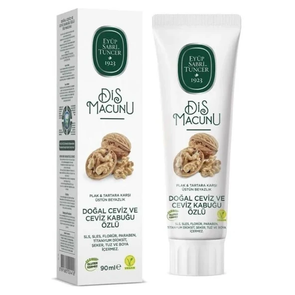 Eyüp Sabri Tuncer Doğal Ceviz Ve Ceviz Kabuğu Özlü Diş Macunu 90 Ml ürün görseli 1