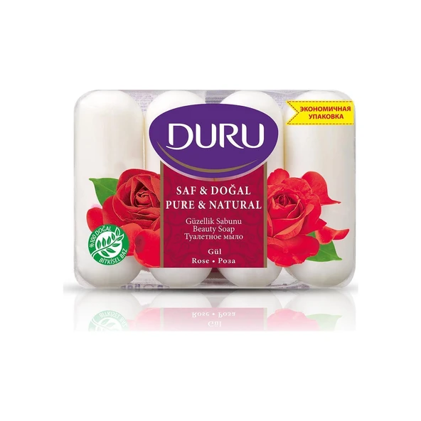 Duru Güzellik Sabunu Saf&doğal Gül 4 Lü 4x70=280 Gr ürün görseli 1