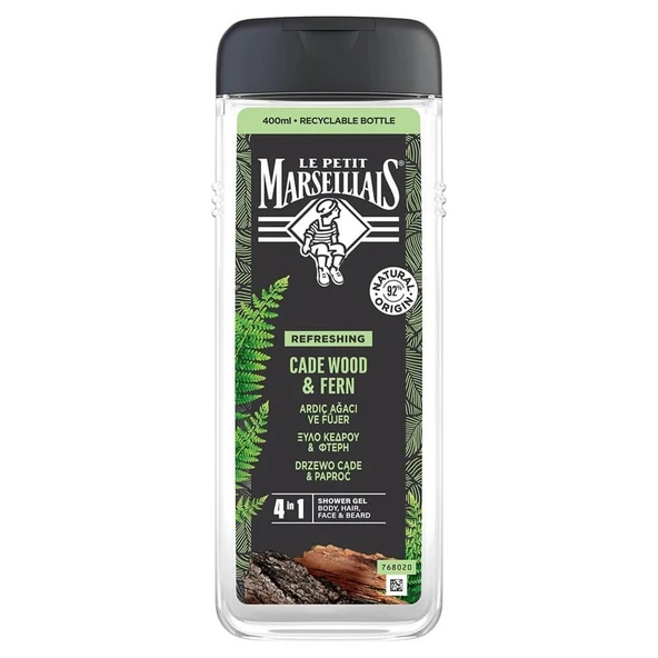 Le Petıt Marseıllaıs Duş Jeli For Men Cade Wood Ardıçağacı 400 Ml ürün görseli 1