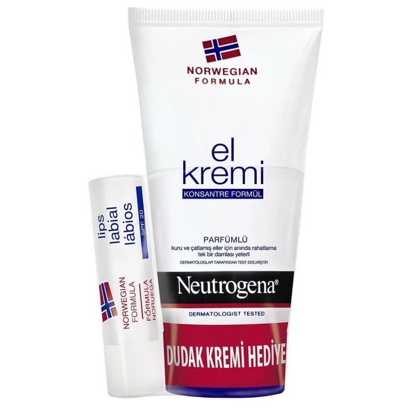 Neutrogena El Kremi + Dudak Nemlendirici Hediyeli Parfümlü ürün görseli 1