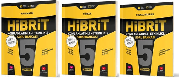Hız 2025 5. Sınıf Matematik + Türkçe + Sosyal Hibrit - Konu Seti 3 Kitap ürün görseli 1