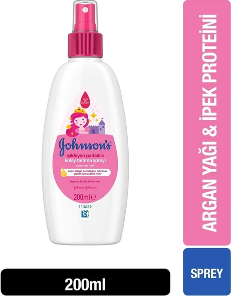 Johnsons Baby Işıldayan Parlaklık Kolay Tarama Spreyi 200 Ml ürün görseli 1