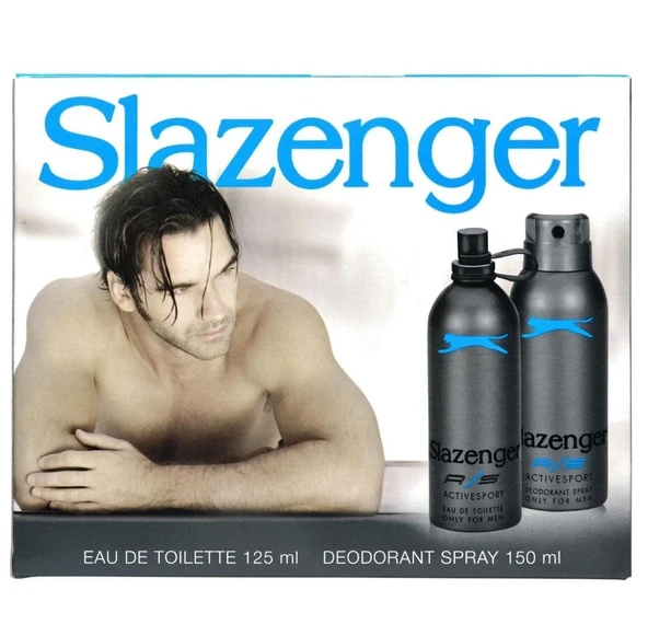 Slazenger Actıve Sport Mavi Bay Parfüm Seti 125 Ml+150 Ml Deodorant ürün görseli 1