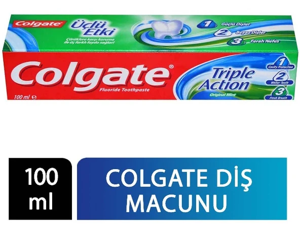 Colgate Üçlü Etki Macun 100 Ml ürün görseli 1