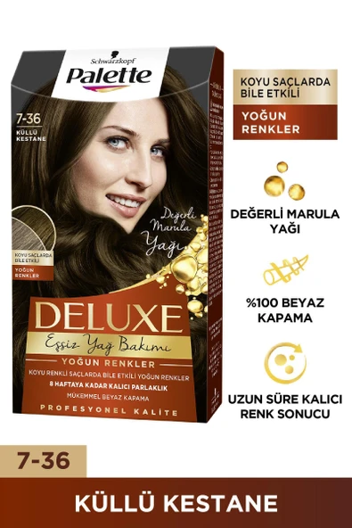 Palette Deluxe Saç Boyası 7-36 Küllü Kestane ürün görseli 1