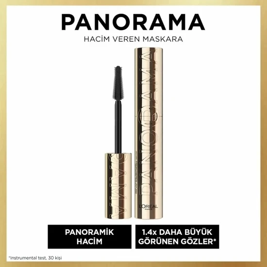 Loreal Parıs Panorama Hacim Veren Mascara Siyah ürün görseli 1