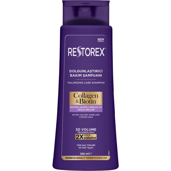 Restorex Şampuan Collagen Biotin Tüm Saç İçin 500 Ml ürün görseli 1