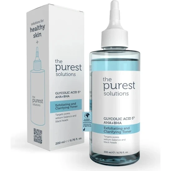 The Purest Solutions Canlandırıcı ve Gözenek Sıkılaştırıcı Tüm Ciltler için Glikolik Asit Tonik 200 ml ürün görseli 1