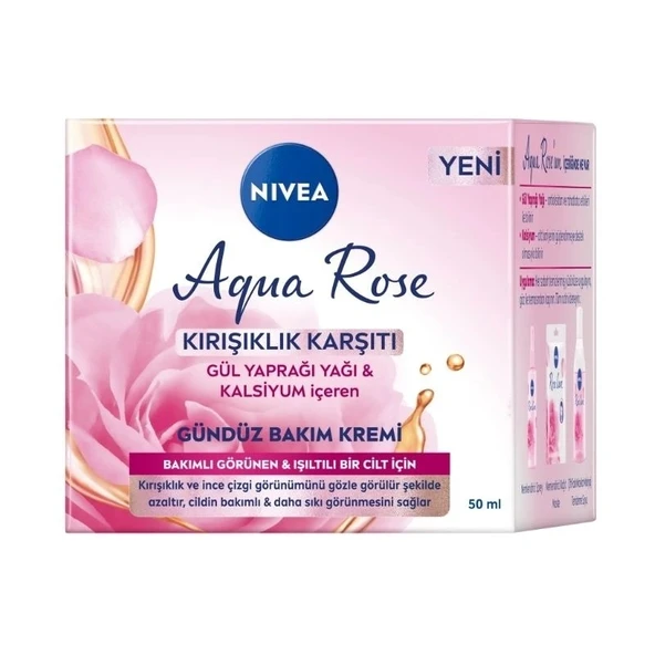 Nıvea Aqua Rose Kırışık Karşıtı Gündüz Bakım Kremi Tüm Ciltler 50 Ml ürün görseli 1