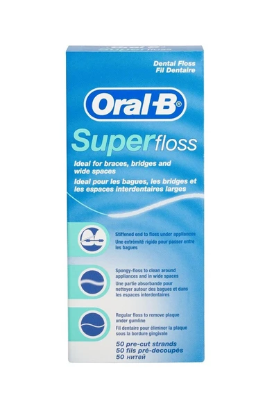 Oral B Super Floss Diş İpi ürün görseli 1