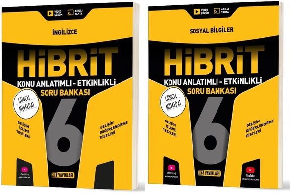 Hız 2026 6. Sınıf İngilizce + Sosyal Bilgiler Hibrit - Konu Seti 2 Kitap ürün görseli 1