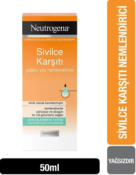 Neutrogena Sivilce Karşıtı Yağsız Yüz Nemlendiricisi 50 Ml ürün görseli 1