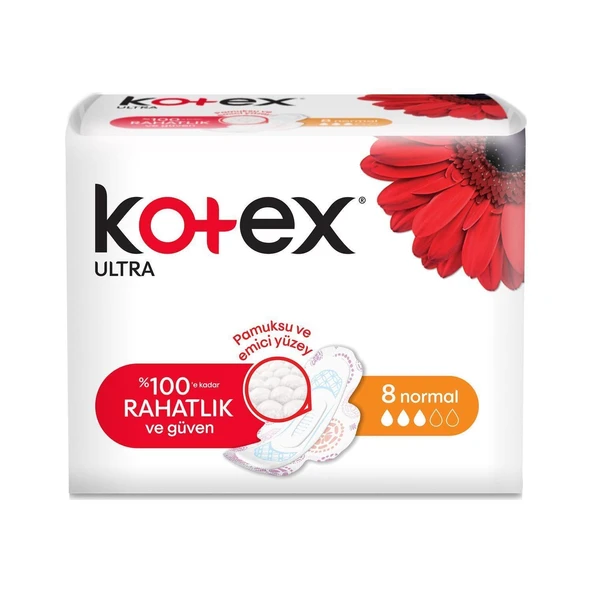 Kotex Ultra Tekli Normal 8 Li ürün görseli 1