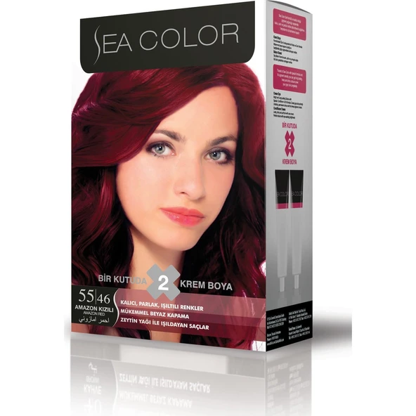 Sea Color Saç Boyası 55/46 Amazon Kızılı ürün görseli 1
