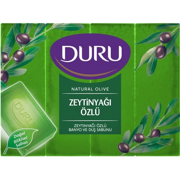 Duru Duş Sabunu Natural Olie Zetinyağlı 4 Lü 600 Gr ürün görseli 1
