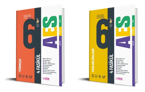 Optik 2026 6. Sınıf Türkçe + Fen Bilimleri Aes Fasikül Seti 2 Kitap ürün görseli 1