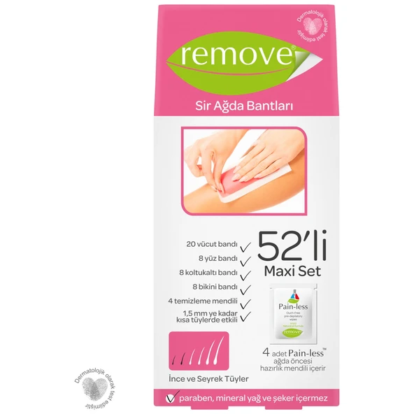 Remove Sir Ağda Bantları 52 Li Set Hassas Ciltler ürün görseli 1