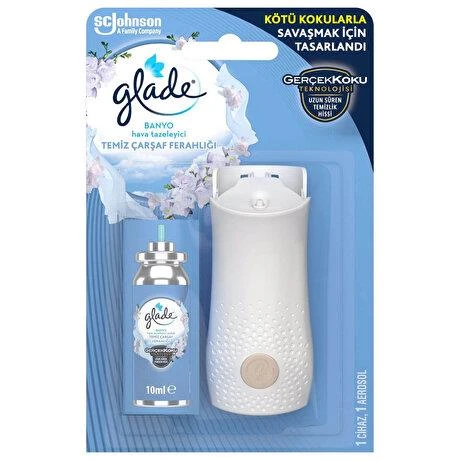 Glade Banyo Hava Tazeleyici Temiz Çarşaf Ferahlığı Mini Spreyli Cihaz ürün görseli 1